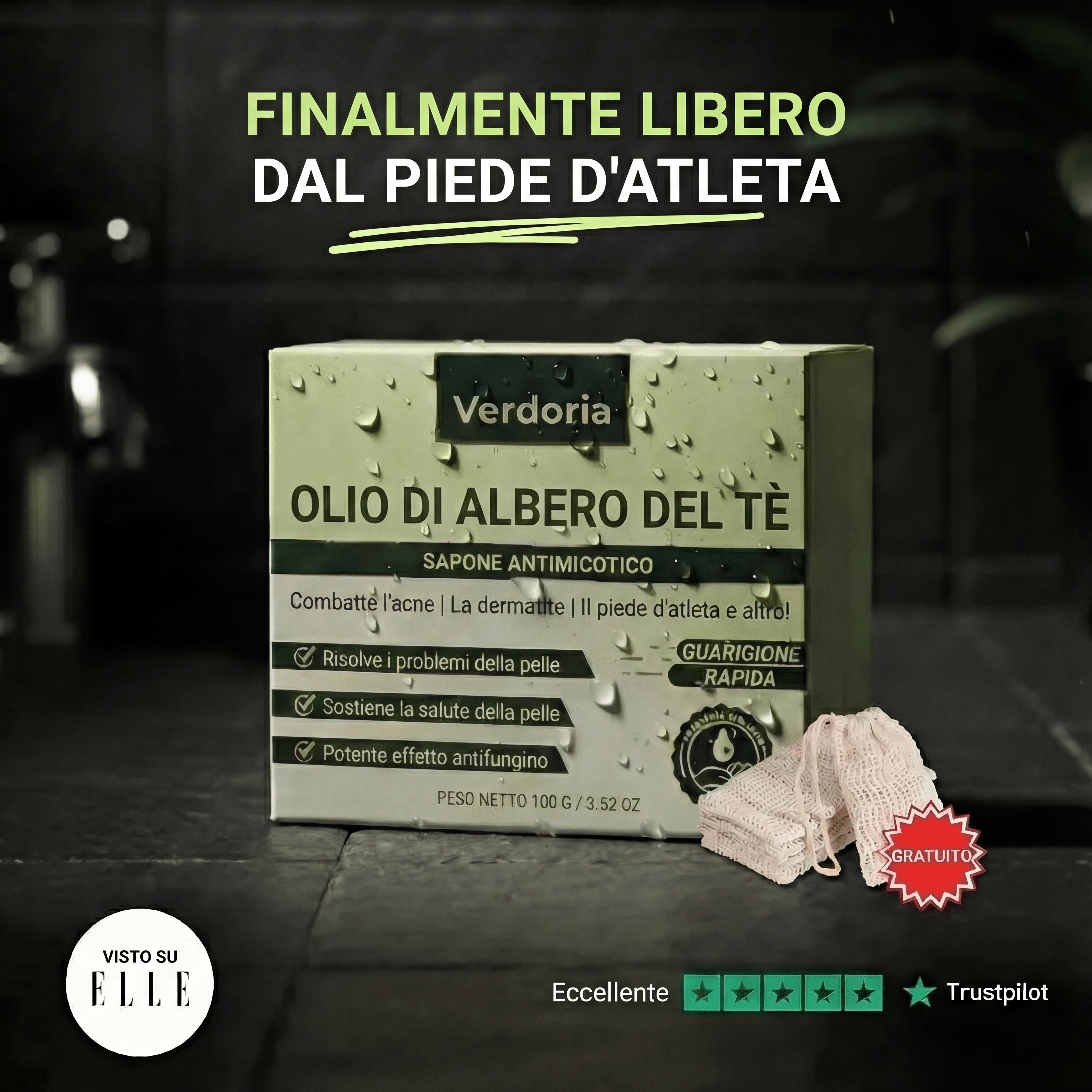 Verdoria® Saponetta Antifungina per il Sollievo - VERDORIA