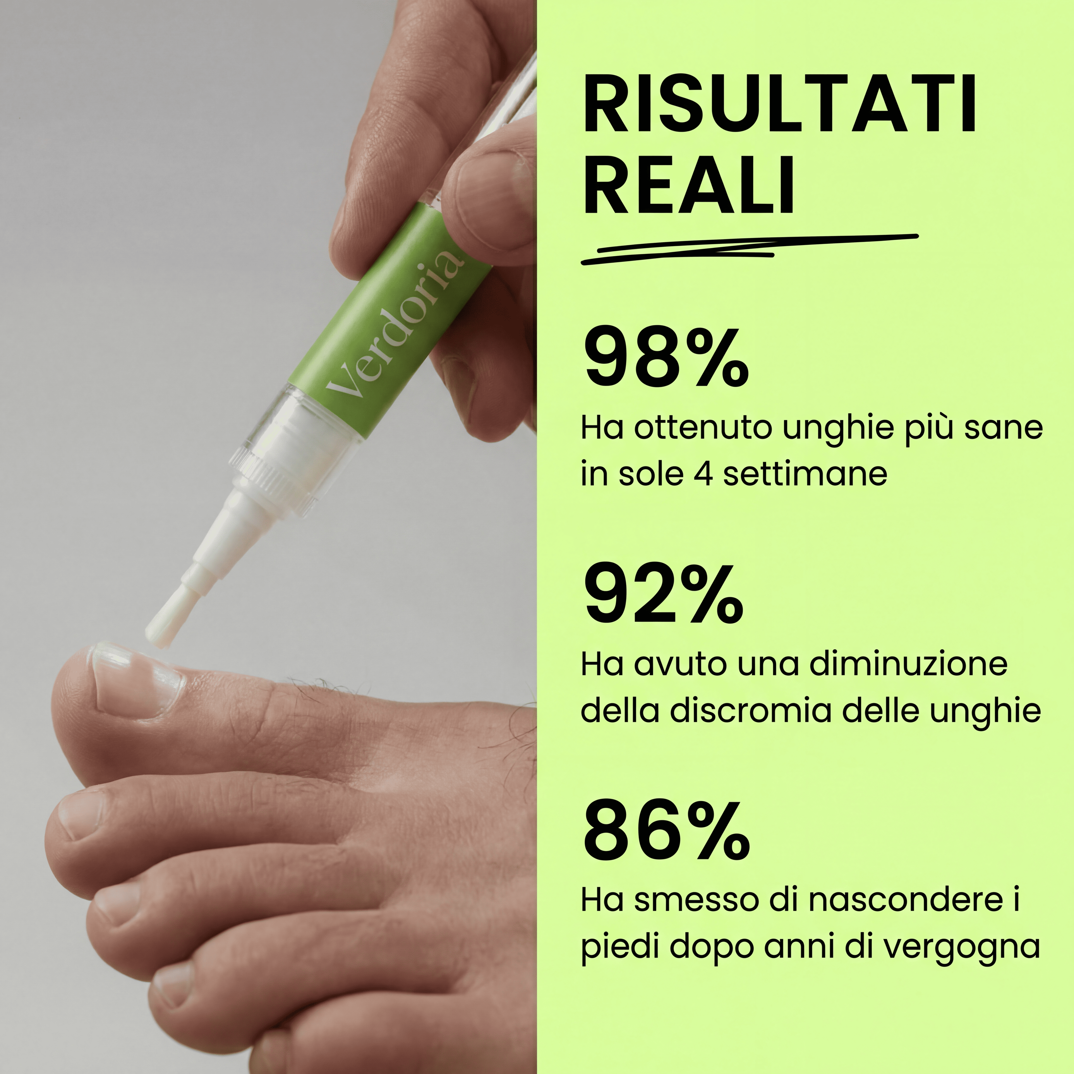 Penna per la Cura delle Unghie Verdoria - Acido Undecilenico al 25% - VERDORIA